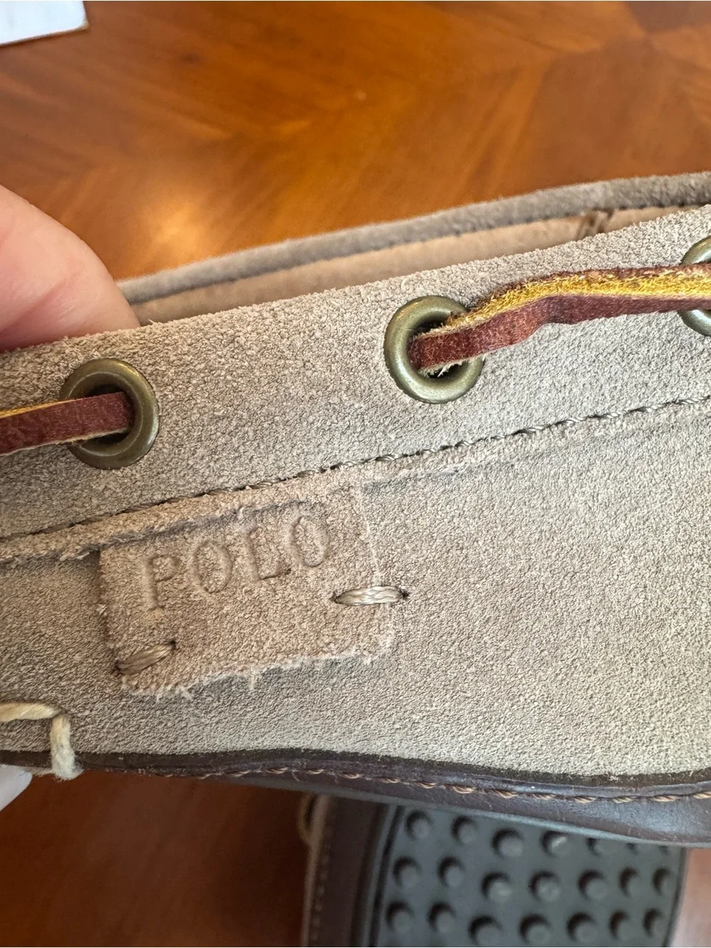 Polo Ralph Lauren beige suede